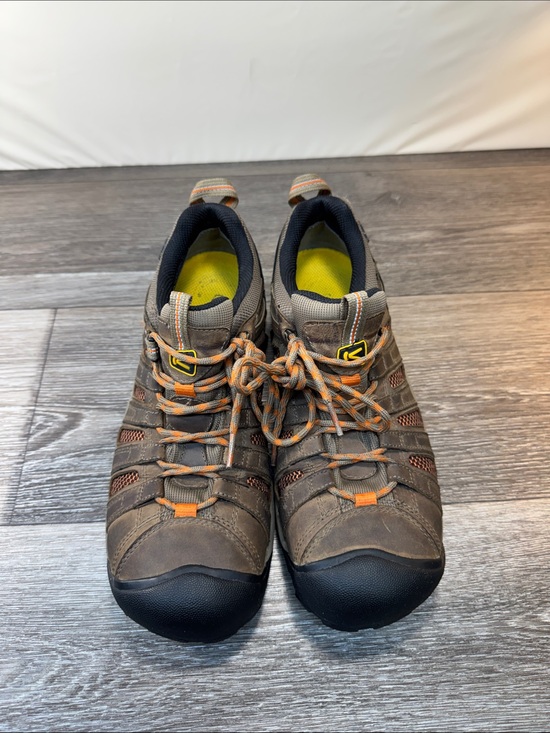 Keen Other - Keen Brown and Orange Men's Hiking Boots steel toe shoes size 10.5 (j251)